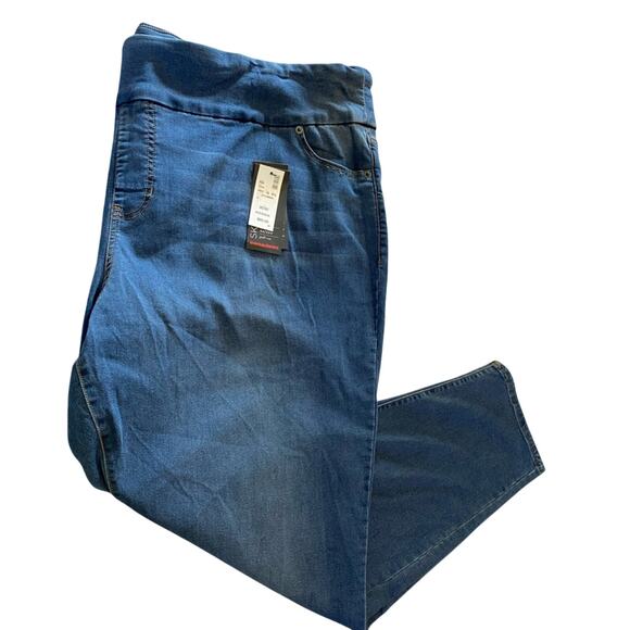 Avenue Jeans Womens Size 30 NEW Stretchy Skinny Straight Pull On Casual Denim - Picture 5 of 8